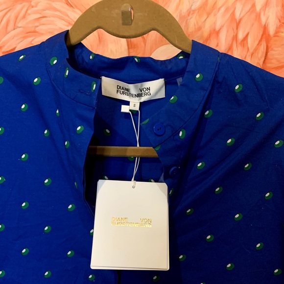 Blue Button Up - Picture 2 of 3